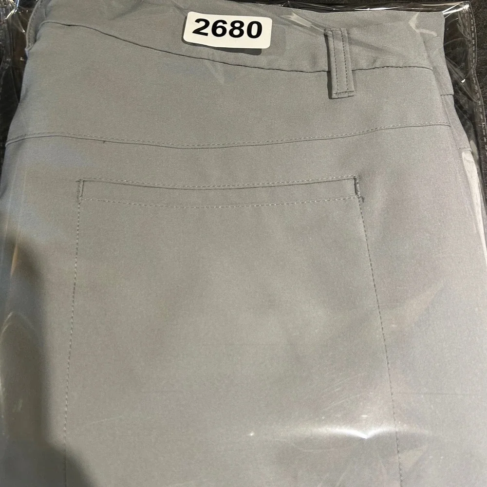 FootJoy Pro Tour Golf Pants Mens 38x32 Grey Performance Stretch Flat Front Chino
